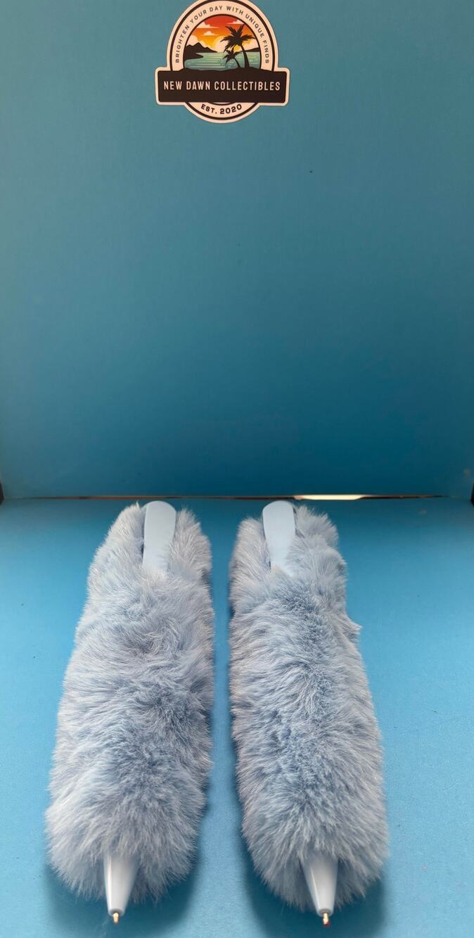 Cute Light Blue Fuzzy Fluffy Novelty Ballpoint Pens - Set of 2 ๐ฉต
